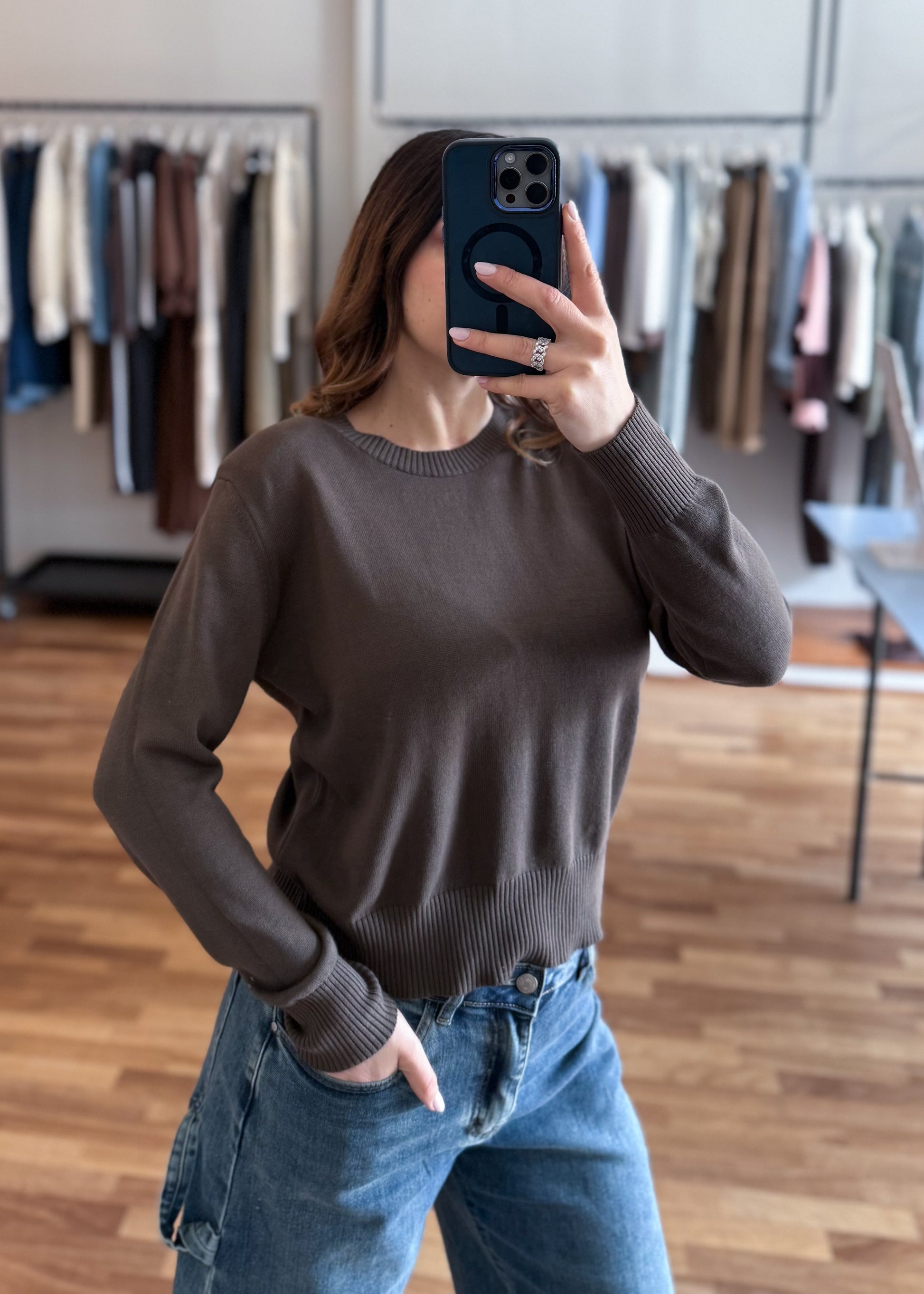 Maglia Girocollo Spalline Rosa - SUSY MIX (Copia) - MARYGIÒ