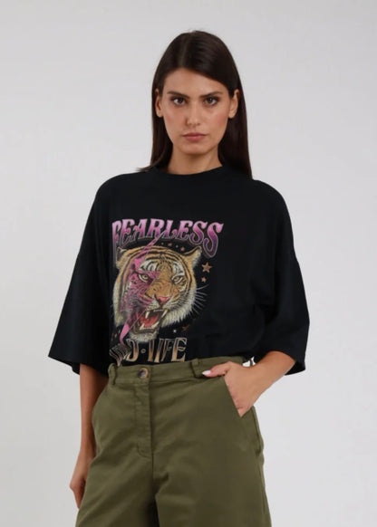 T-shirt over con tigre | più colori - Susy Mix