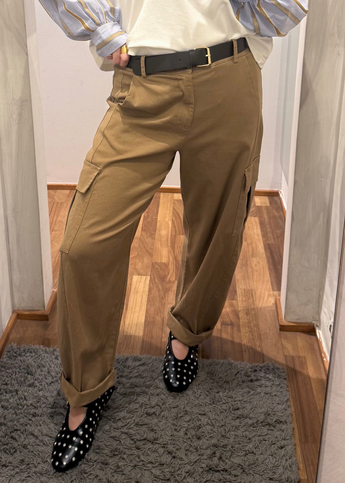 Pantalone Cargo Cammello - SUSY MIX - MARYGIÒ
