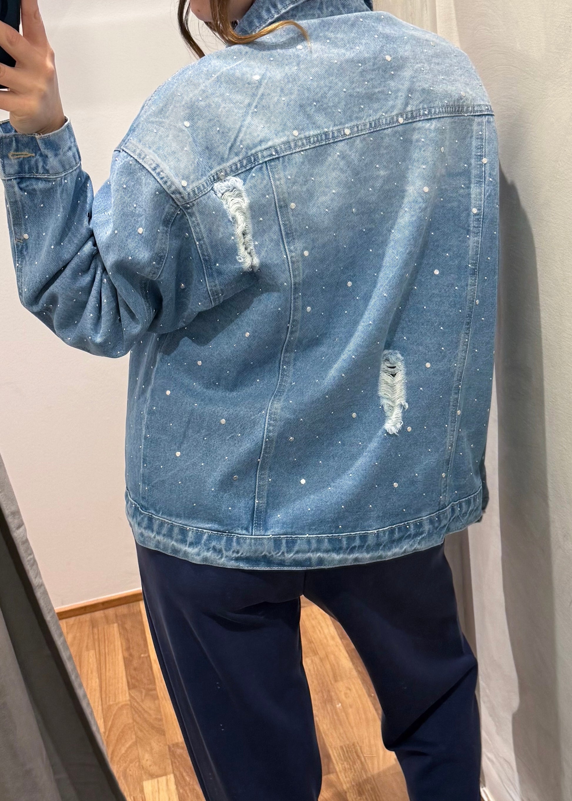 Giubbino Jeans con Borchie di Strass - SUSY MIX - MARYGIÒ
