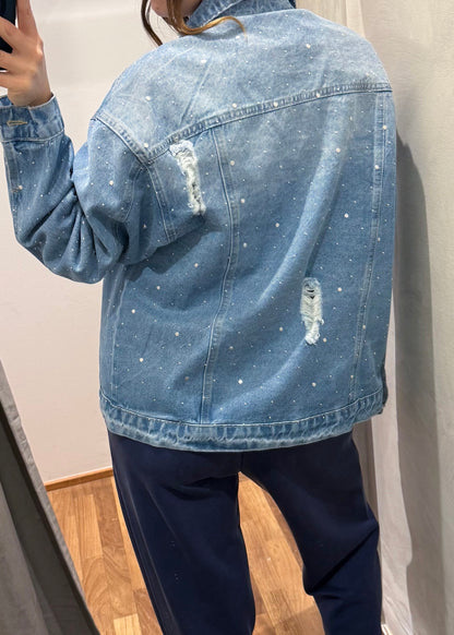 Giubbino Jeans con Borchie di Strass - SUSY MIX - MARYGIÒ