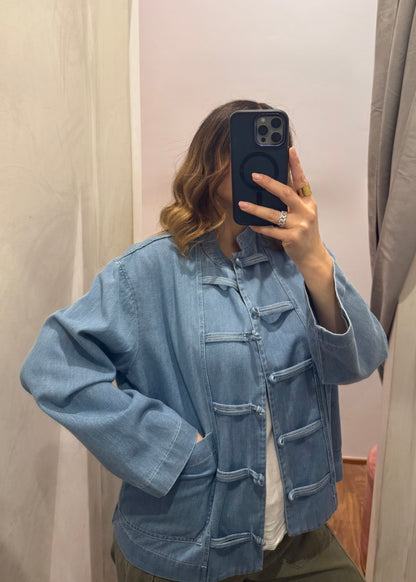 Giacca in Denim con Alamari - SUSY MIX