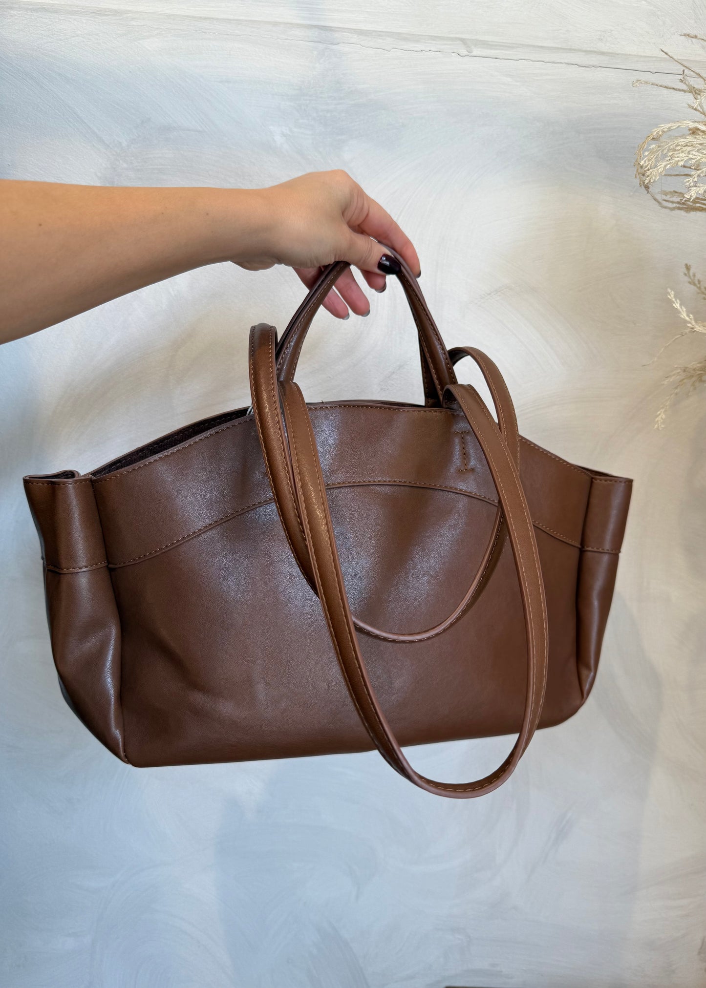 Borsa Doppio Manico Cuoio - MARYGIÒ