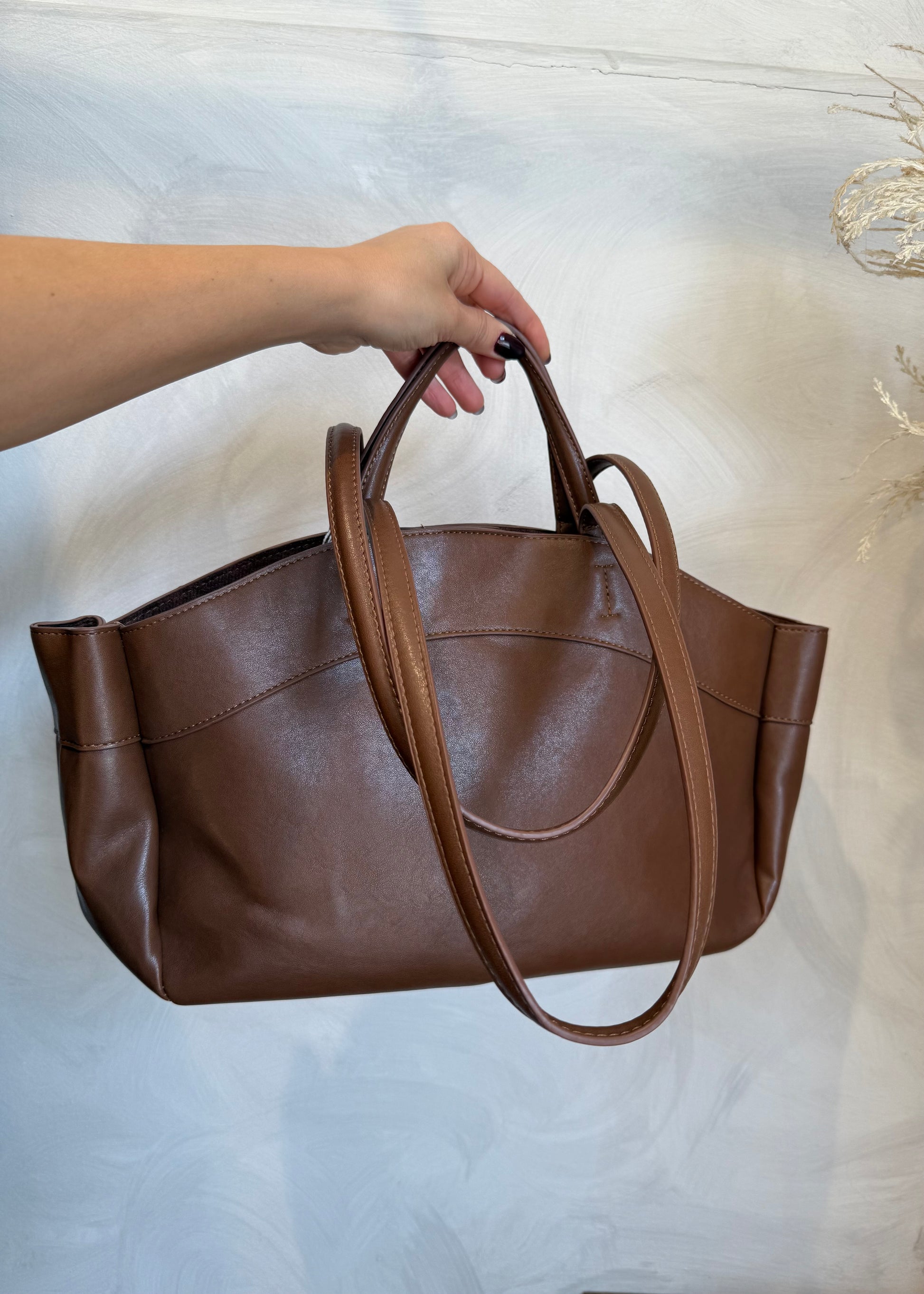 Borsa Doppio Manico Cuoio - MARYGIÒ