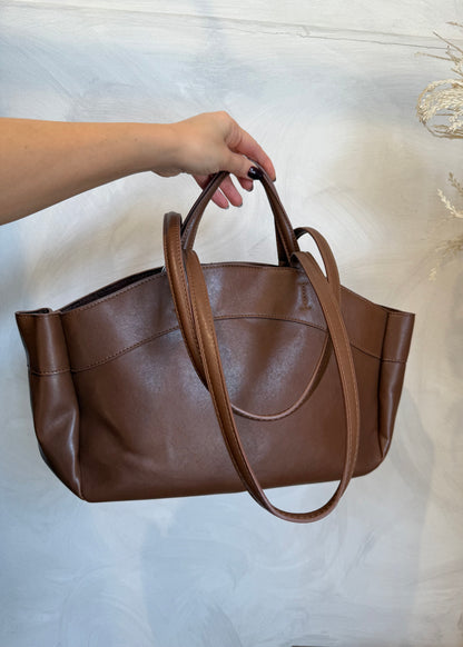 Borsa Doppio Manico Cuoio - MARYGIÒ