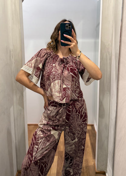 COMPLETO TOP E PANTALONE FANTASIA BATIK - SUSY MIX - MARYGIÒ