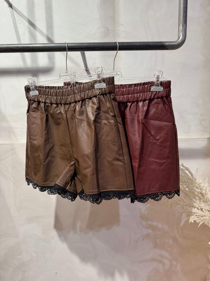 Short Ecopelle e Pizzo | più colori