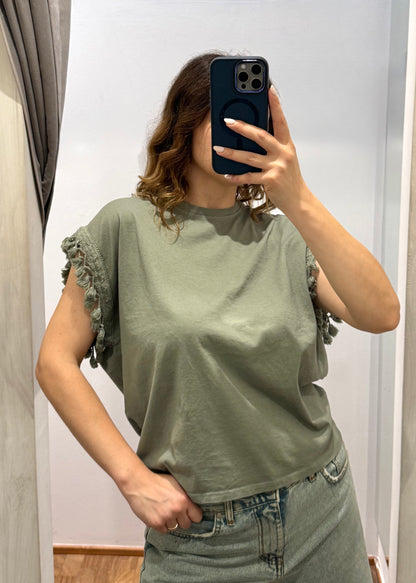 T-shirt Nappine Verde Militare- SUSY MIX