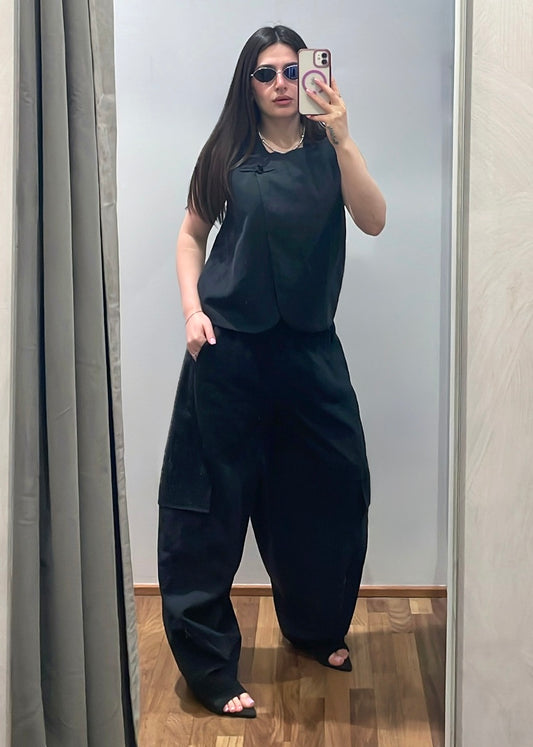 Completo Gilet e Pantalone Nero - SUSY MIX - MARYGIÒ