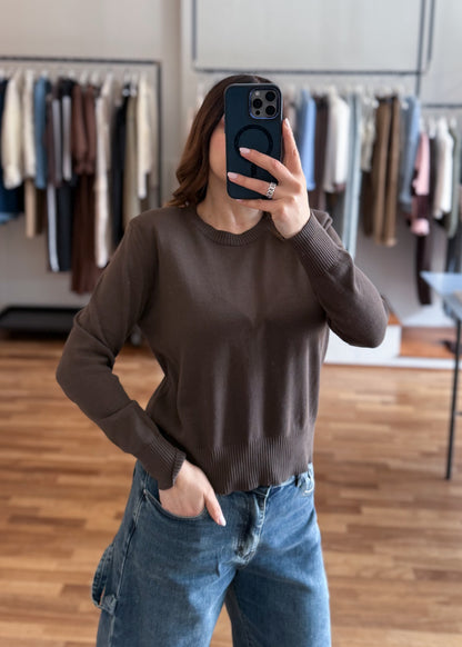 Maglia Girocollo Spalline Rosa - SUSY MIX (Copia) - MARYGIÒ