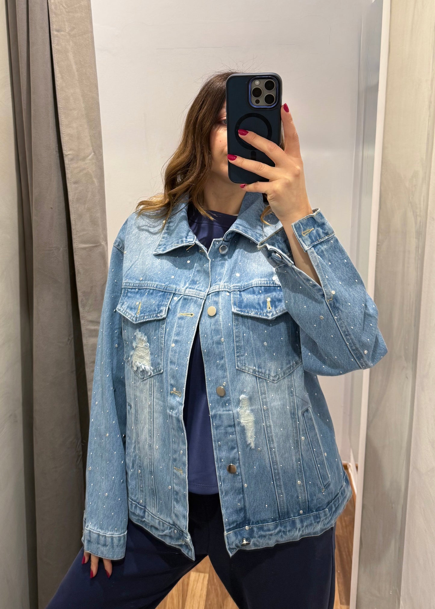 Giubbino Jeans con Borchie di Strass - SUSY MIX - MARYGIÒ