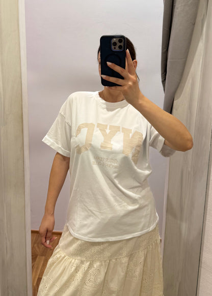 T-shirt NYC Bianco - SUSY MIX