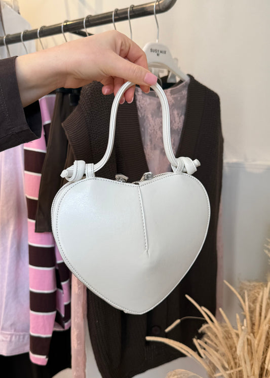 Borsa Cuore Ecopelle Bianco - MARYGIÒ