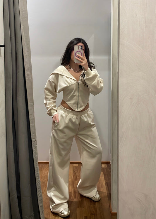 Set Tuta Corsetto Panna