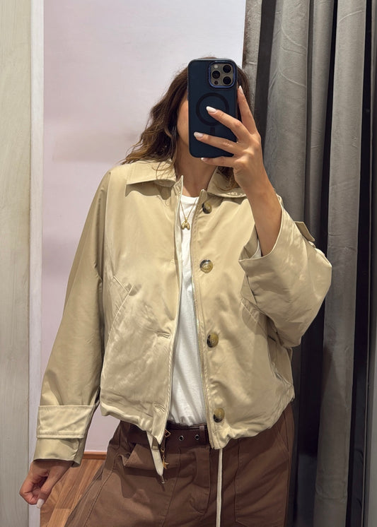 TRENCH BOMBER BEIGE - TENSIONE IN