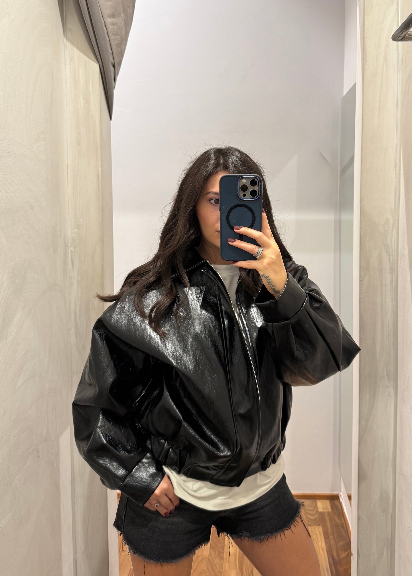 Bomber Similpelle Lucido | più colori