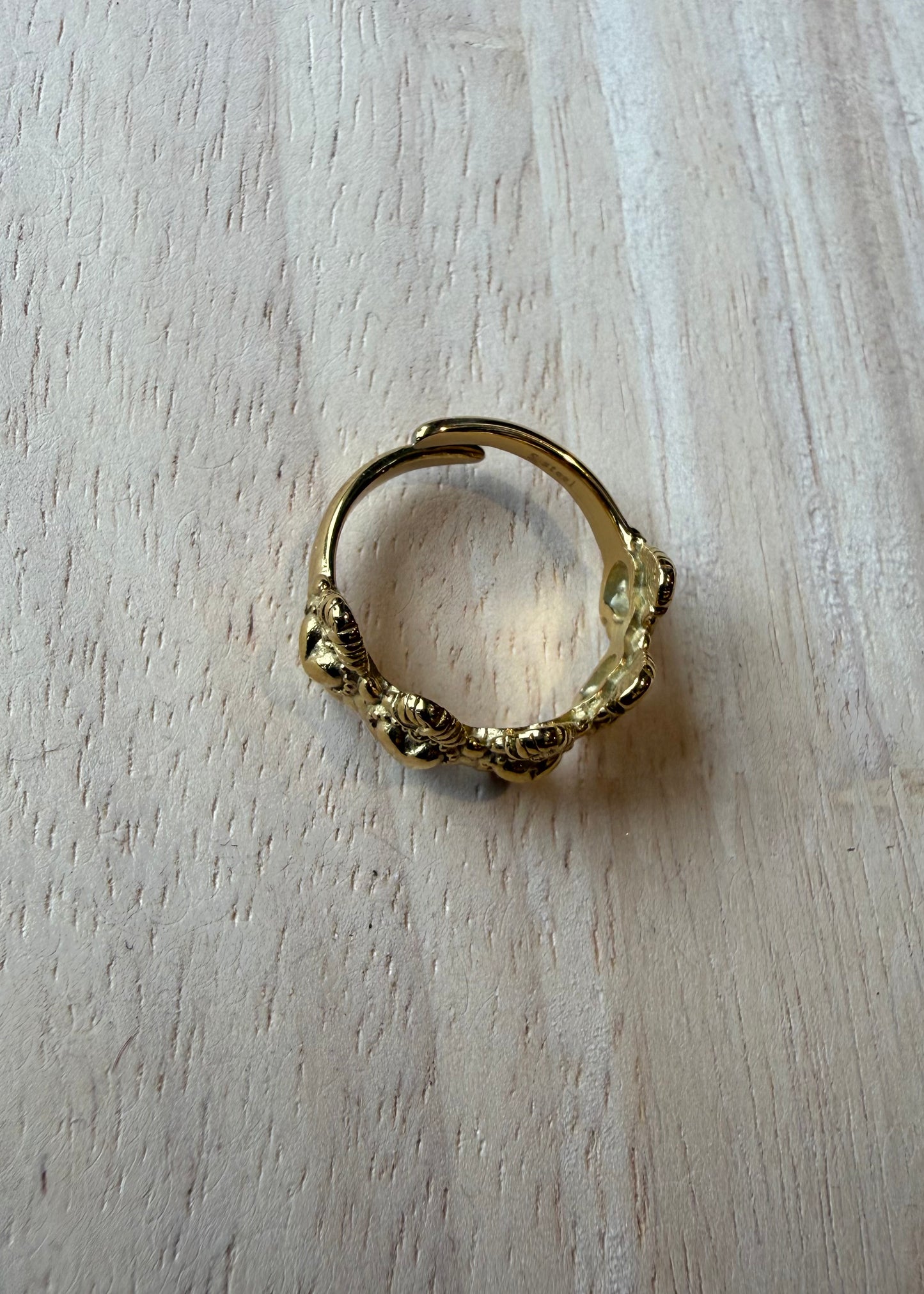 Anello Multi Cuori Oro