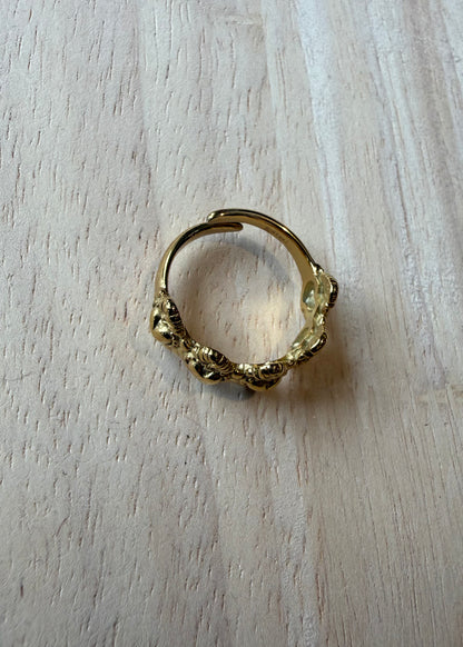 Anello Multi Cuori Oro