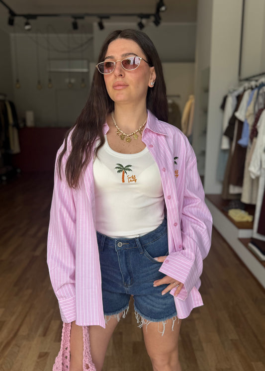 Camicia con Canotta Rosa - SUSY MIX - MARYGIÒ
