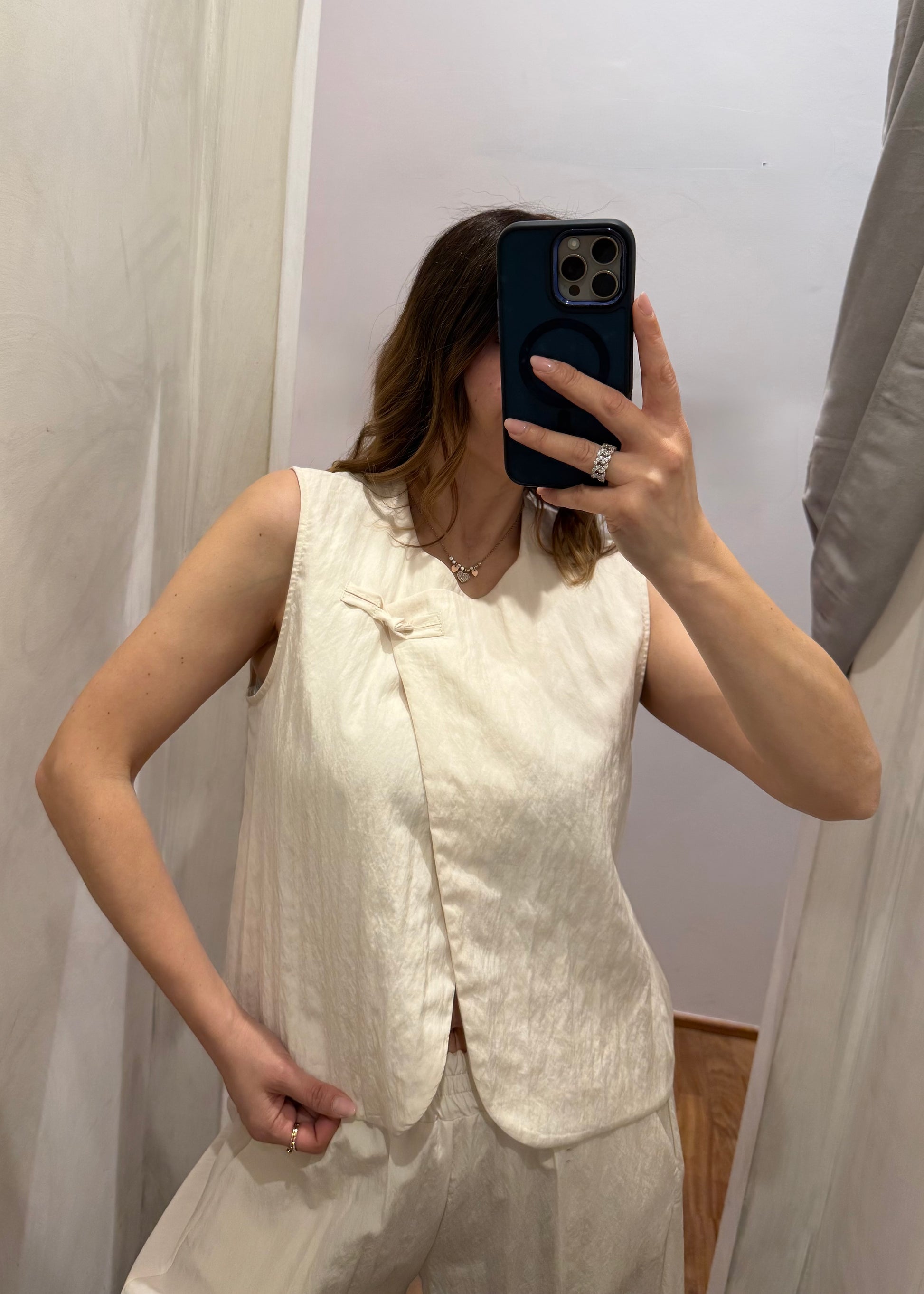 Completo Gilet e Pantalone Panna - SUSY MIX - MARYGIÒ