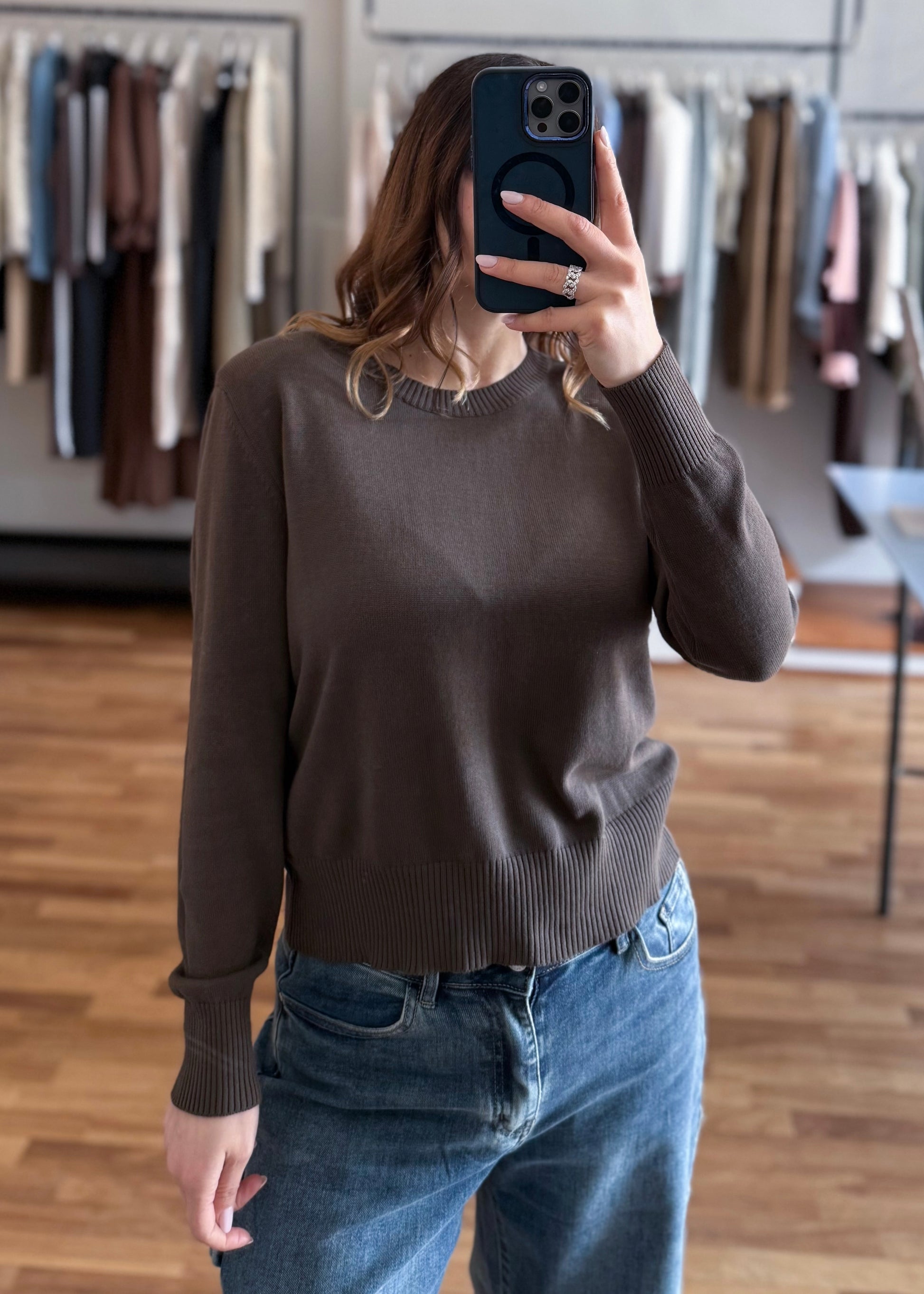 Maglia Girocollo Spalline Rosa - SUSY MIX (Copia) - MARYGIÒ