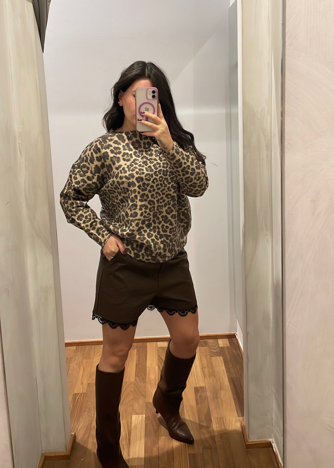 Short Ecopelle e Pizzo | più colori