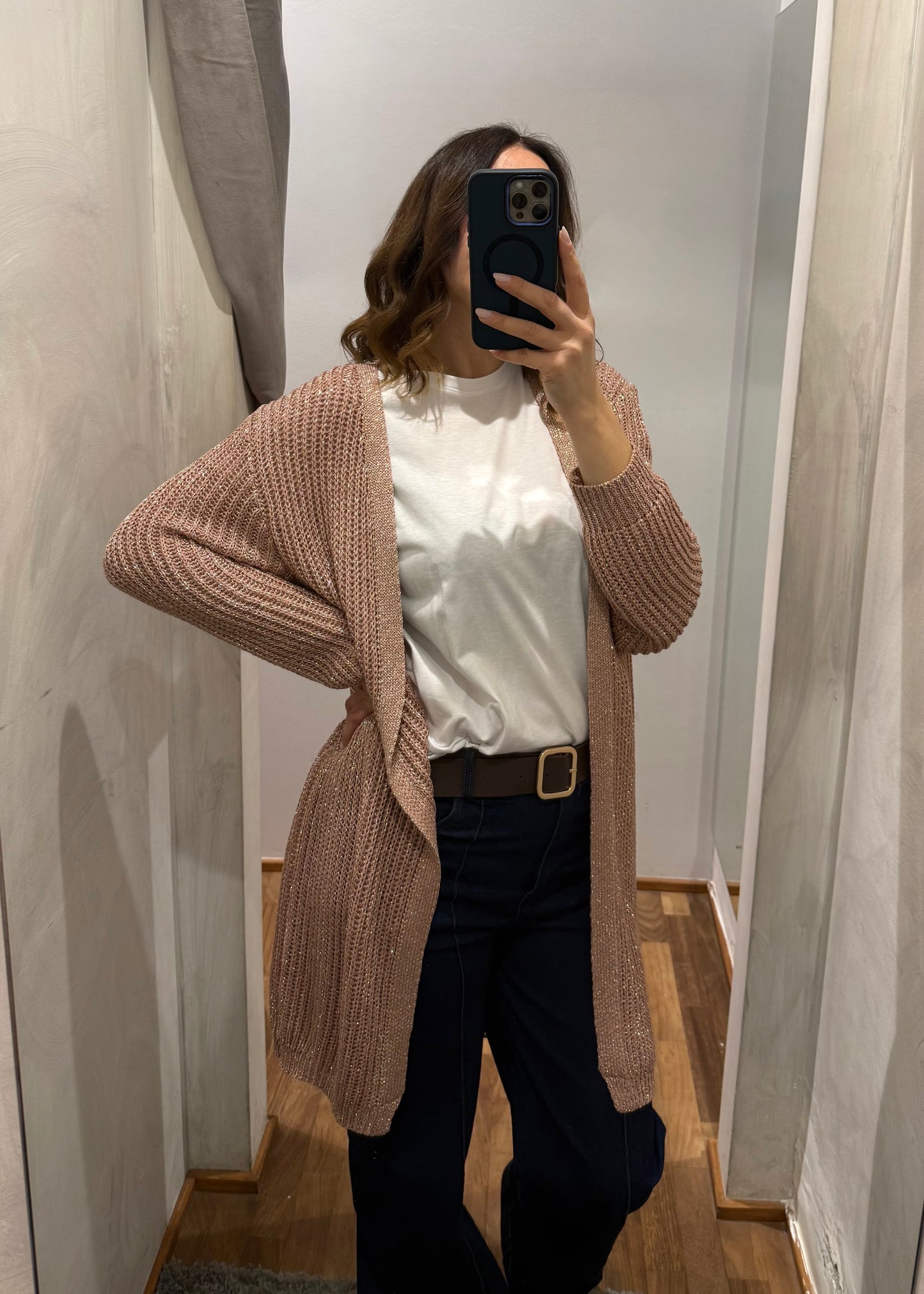 Cardigan Lurex Rosa - SUSY MIX - MARYGIÒ