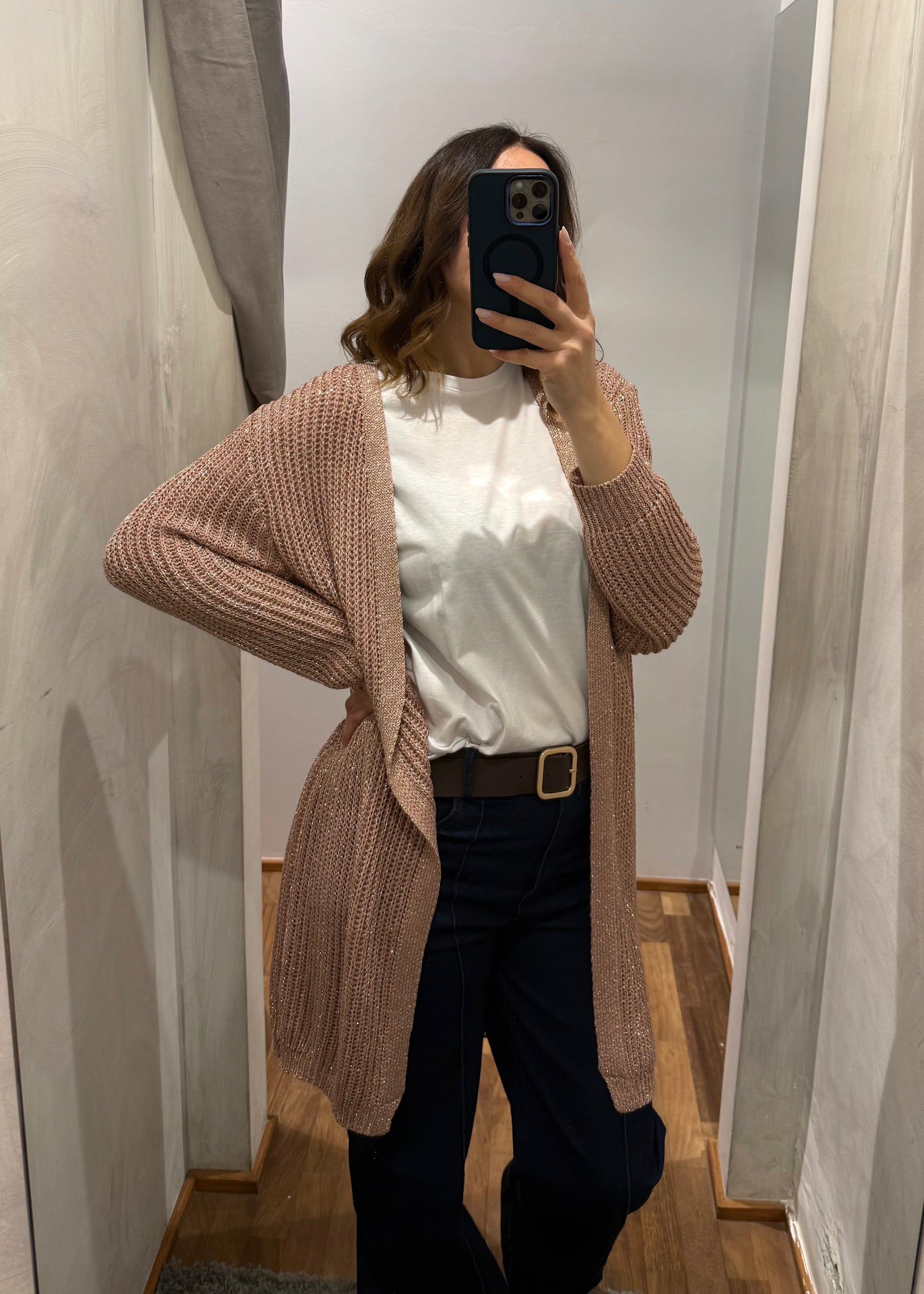 Cardigan Lurex Rosa - SUSY MIX - MARYGIÒ