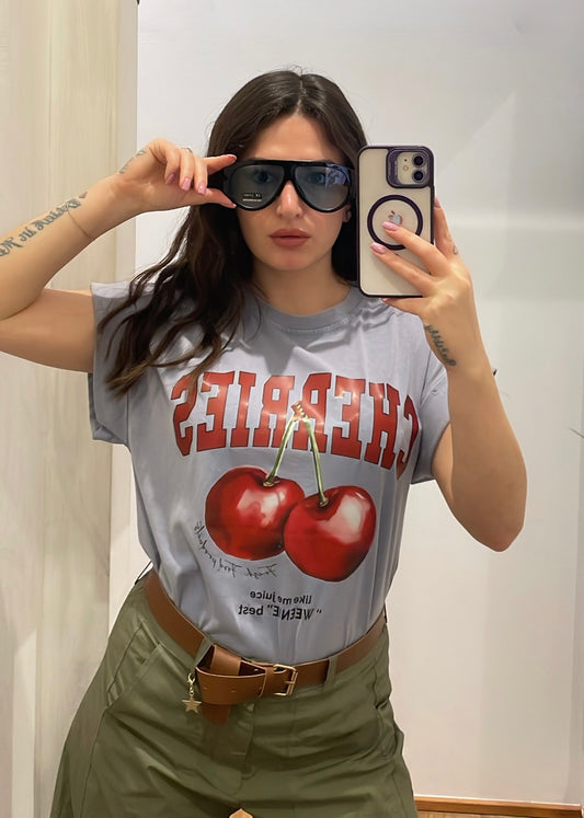T-SHIRT “CHERRIES” - SUSY MIX - MARYGIÒ