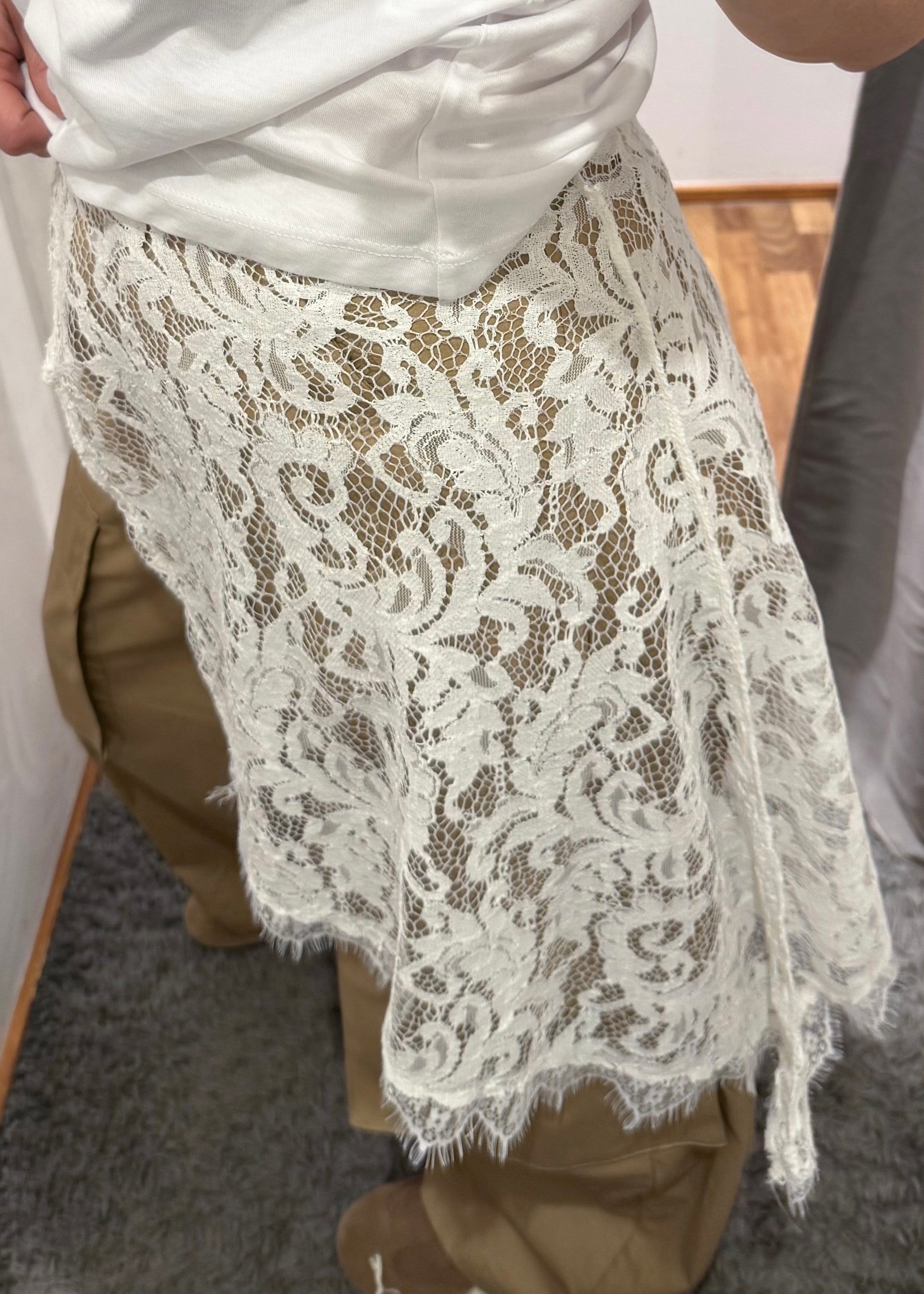 Pantalone Beige con Tasconi + Pareo Pizzo - SUSY MIX - MARYGIÒ