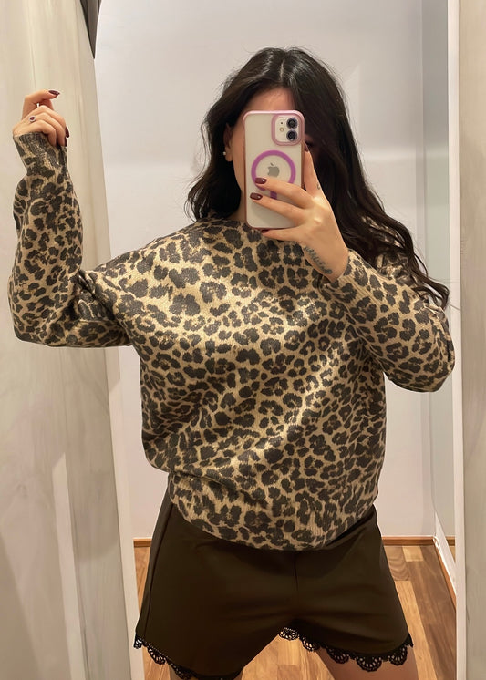 Maglione Animalier Lurex