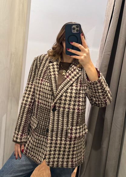 Giacca Over Pied De Poule -SUSY MIX