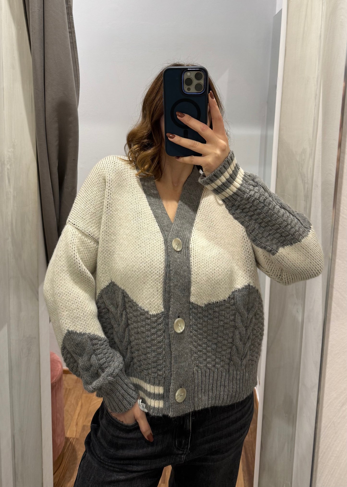 Cardigan Bicolor New York | più colori - SUSY MIX