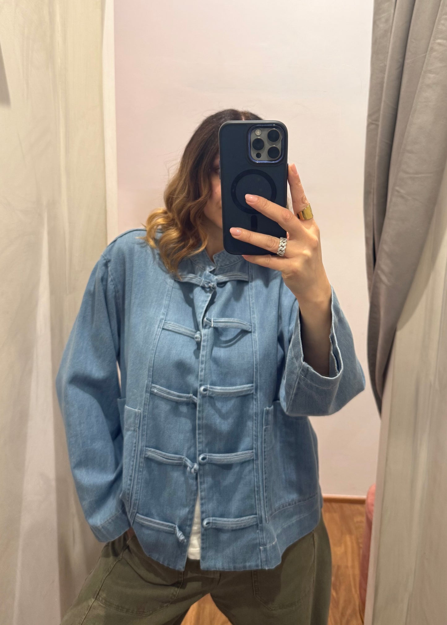 Giacca in Denim con Alamari - SUSY MIX