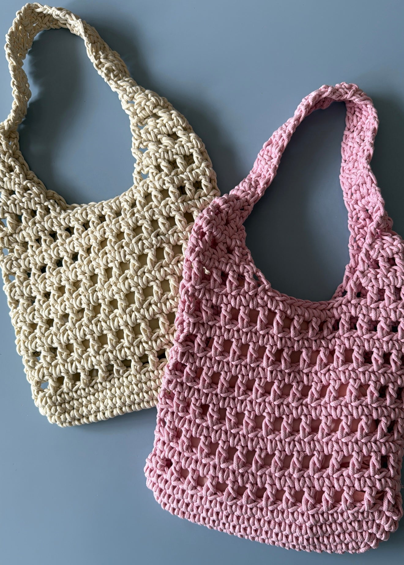 Borsa Uncinetto a Spalla Rosa - MARYGIÒ
