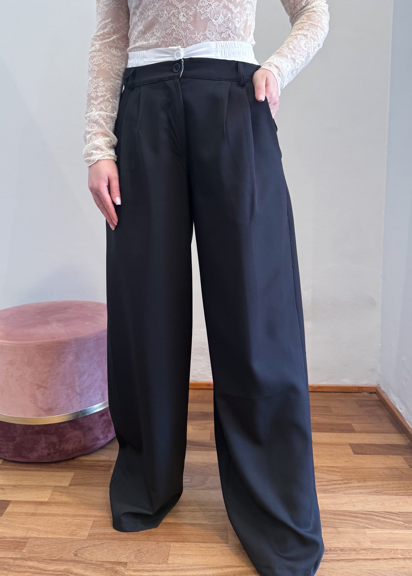 Pantalone Palazzo Boxer Nero