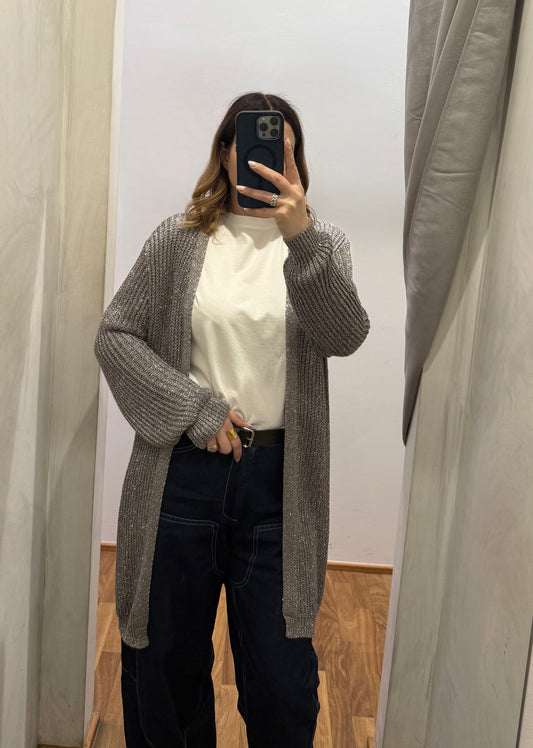 Cardigan Lurex Fango - SUSY MIX