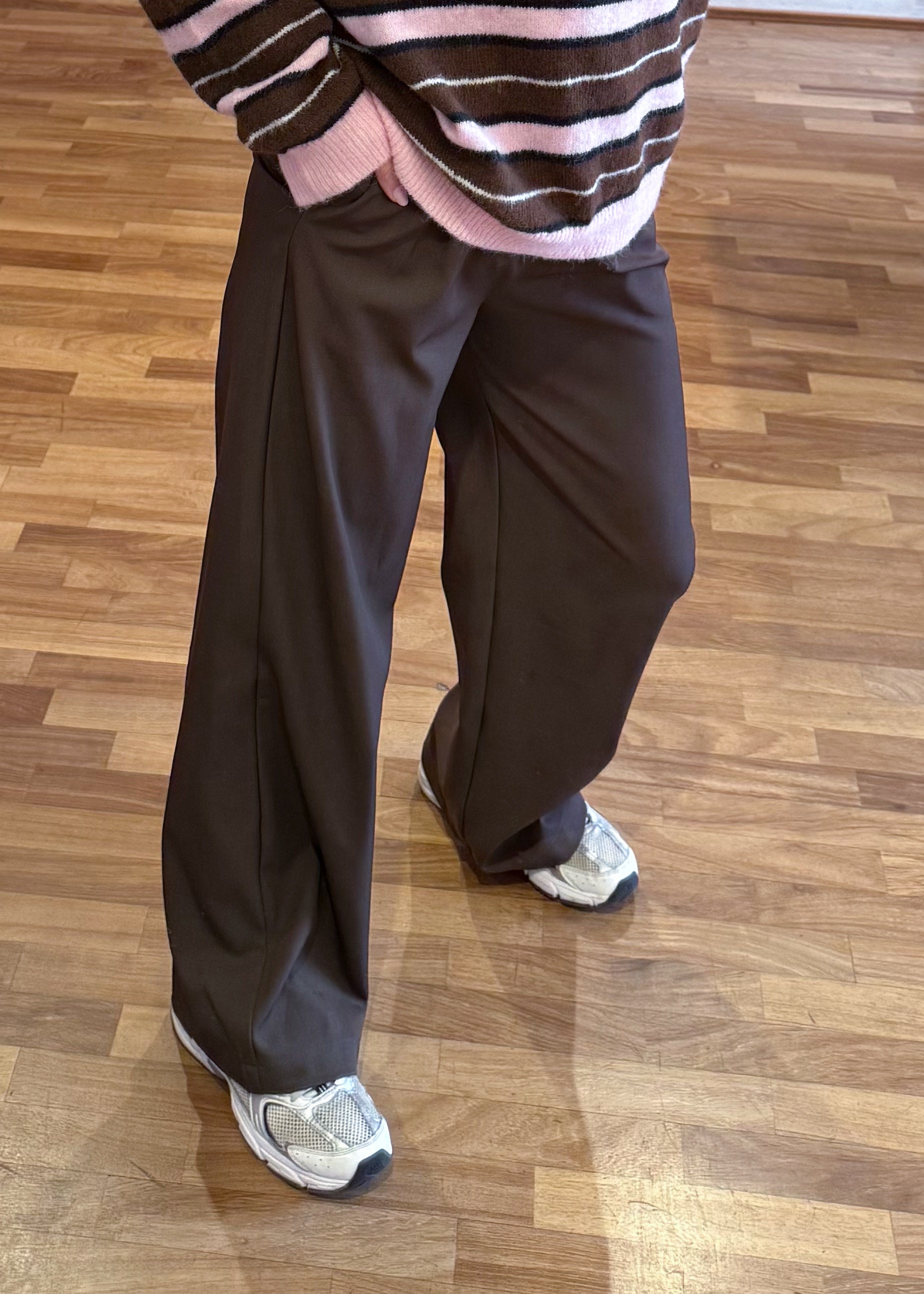 Pantalone Pinces e Cintura Marrone - MARYGIÒ