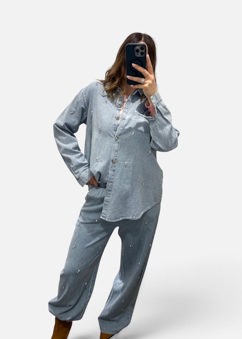 Completo Jeans Strass - SUSY MIX - MARYGIÒ