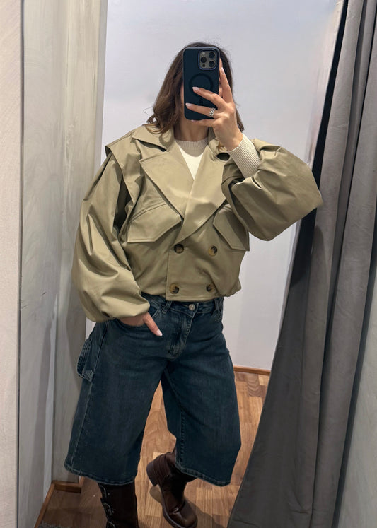 Trench Bomber Corto Sabbia - SUSY MIX - MARYGIÒ