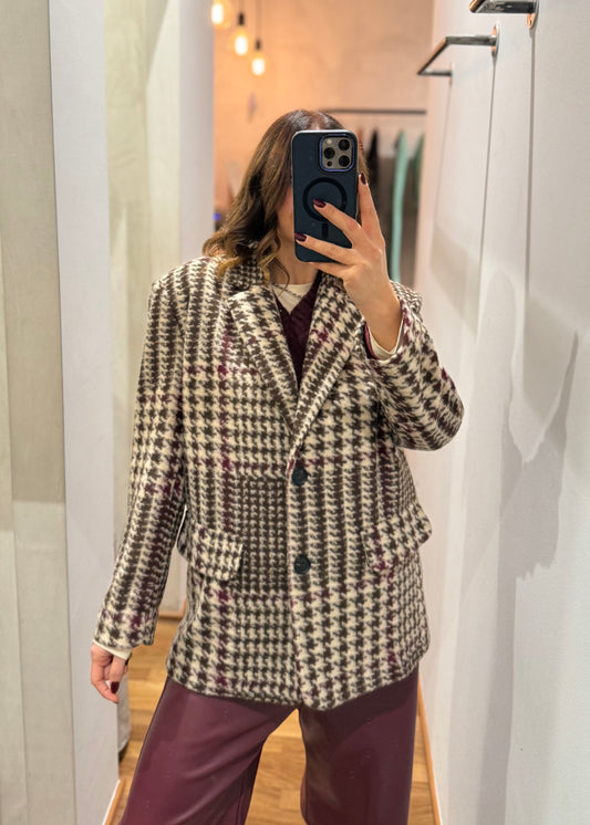 Giacca Over Pied De Poule -SUSY MIX