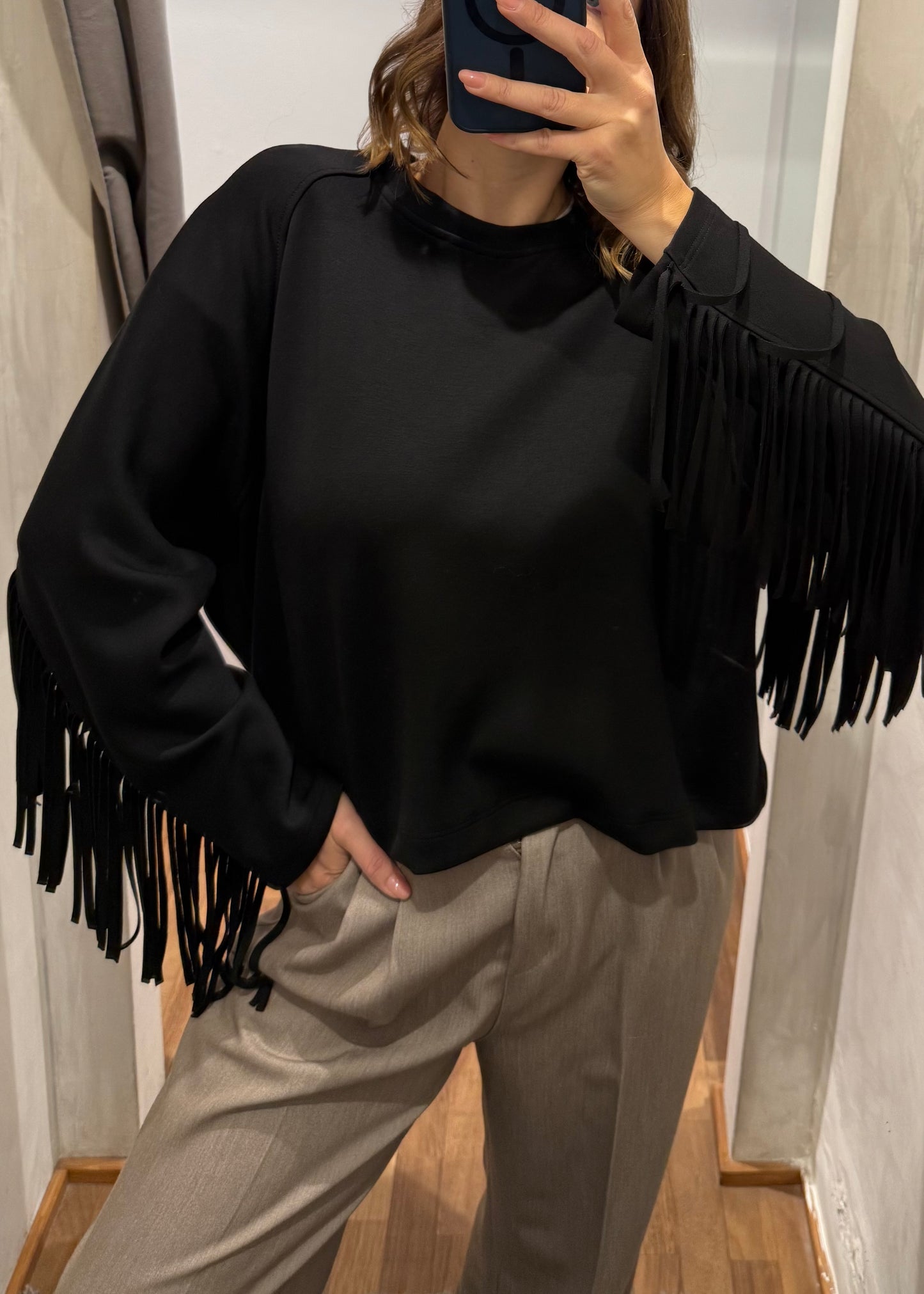 Felpa Frange | più colori - LUMINA - MARYGIÒ