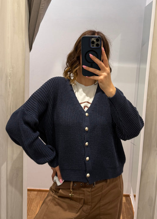 CARDIGAN BOTTONI ORO (più colori) - SUSY MIX - MARYGIÒ