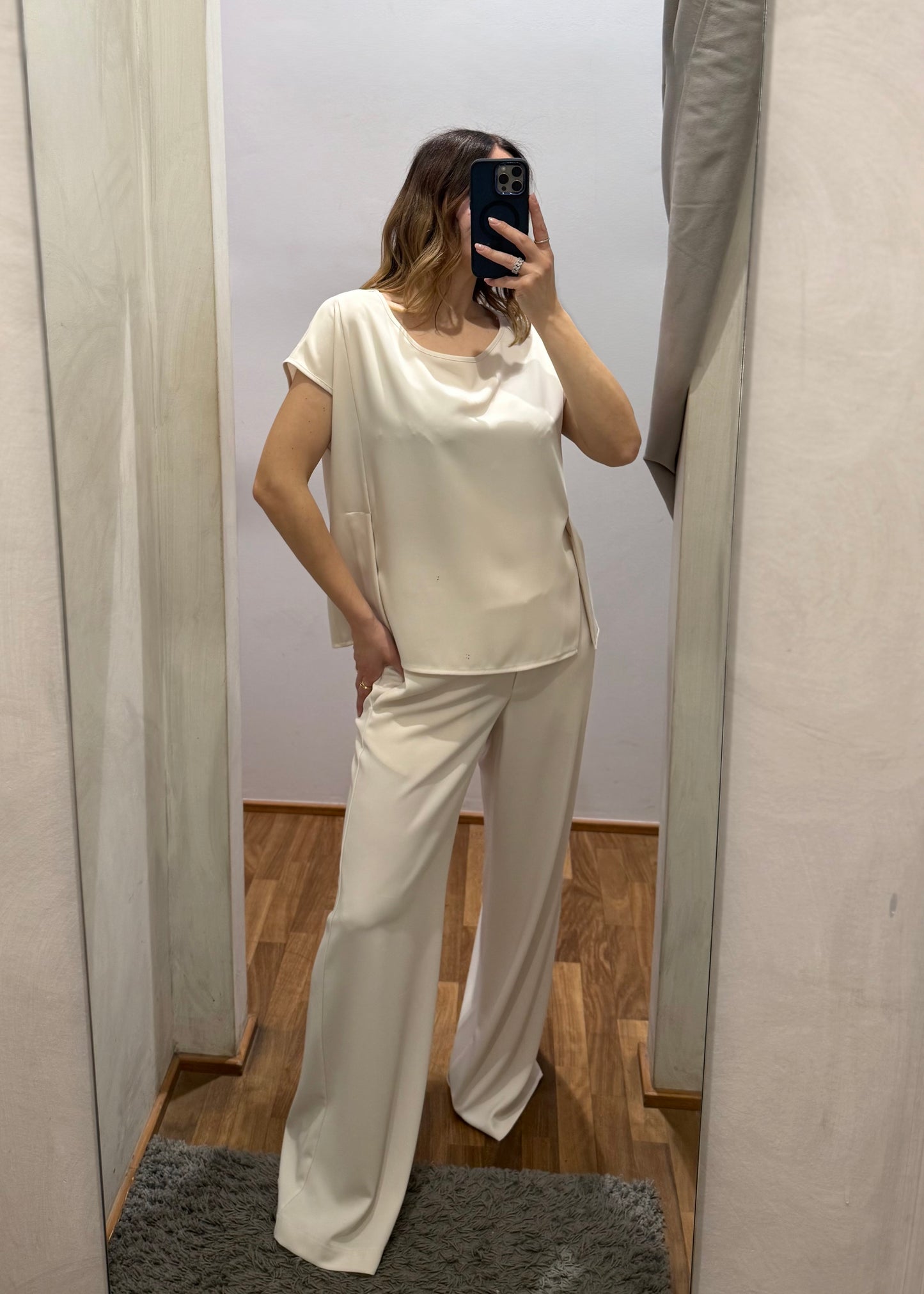 Coordinato Blusa e Pantalone Burro - SUSY MIX - MARYGIÒ