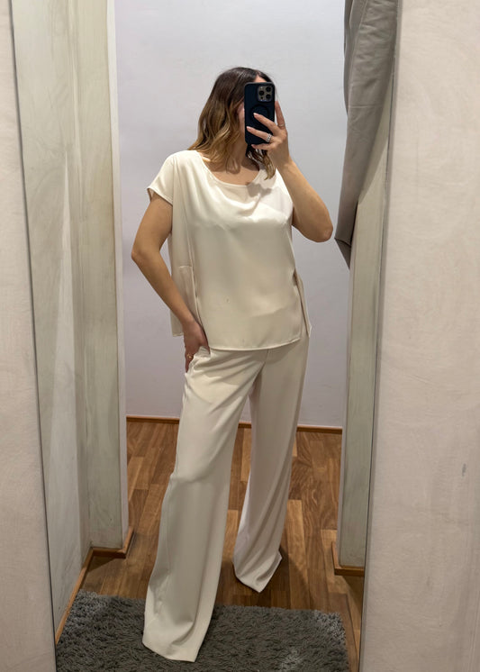 Coordinato Blusa e Pantalone Burro - SUSY MIX - MARYGIÒ