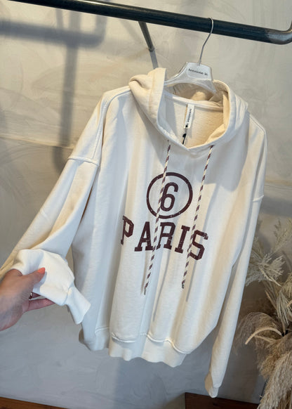 FELPA “PARIS” CON CAPPUCCIO (più colori) - TENSIONE IN - MARYGIÒ