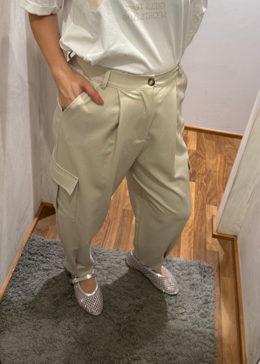 Pantalone Tasconato Beige - SUSY MIX