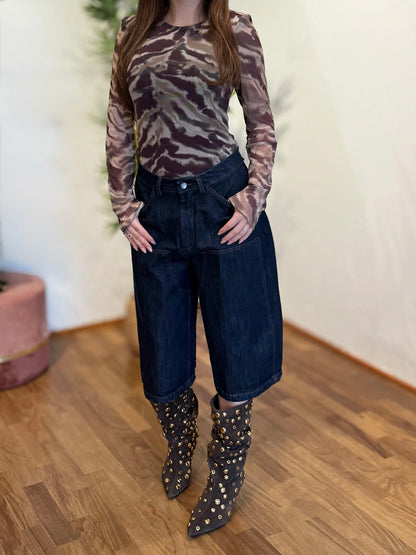 Bermuda in denim Blu scuro - Susy mix