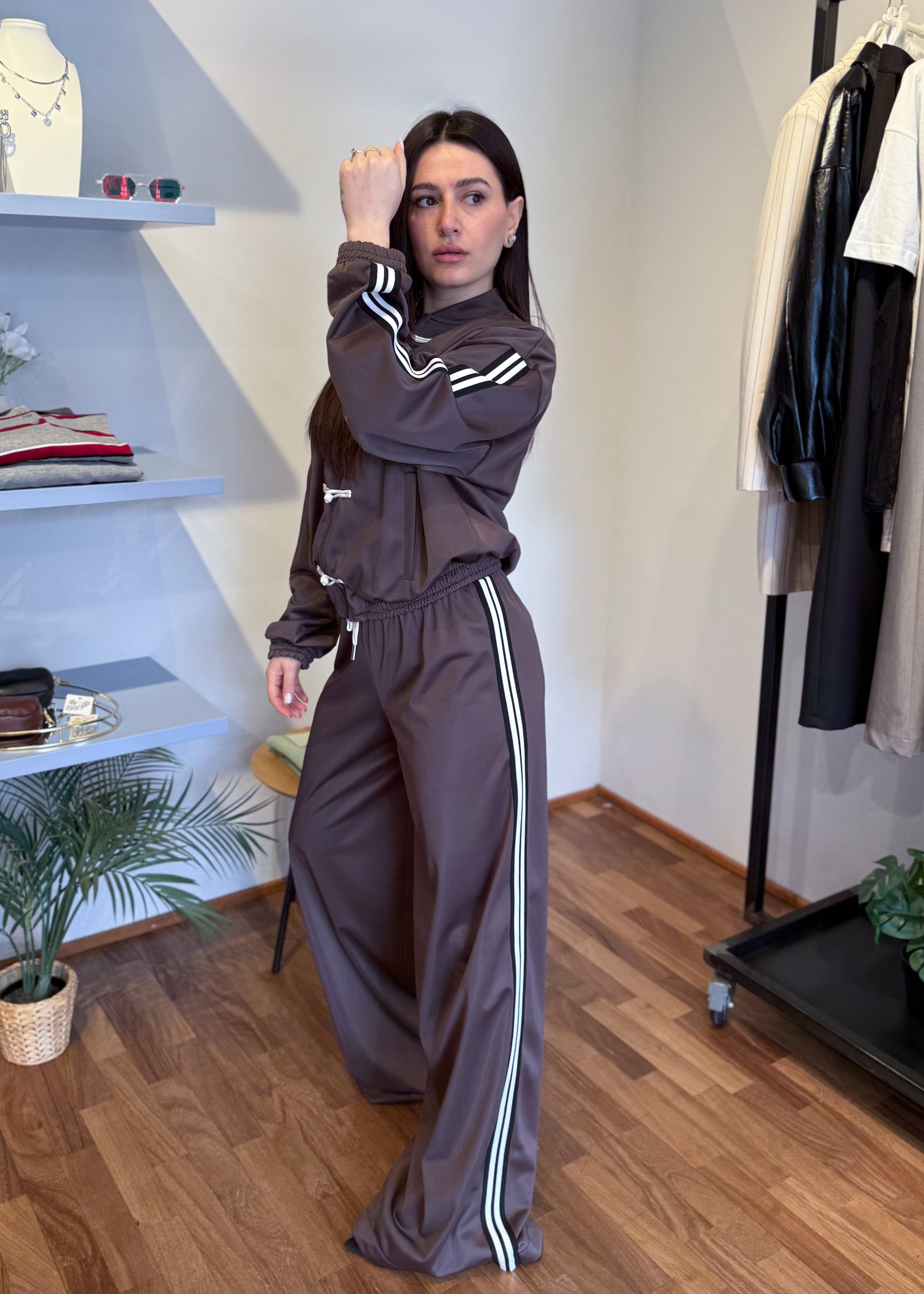 Pantalone Tuta con Bande Laterali Moro - SUSY MIX - MARYGIÒ