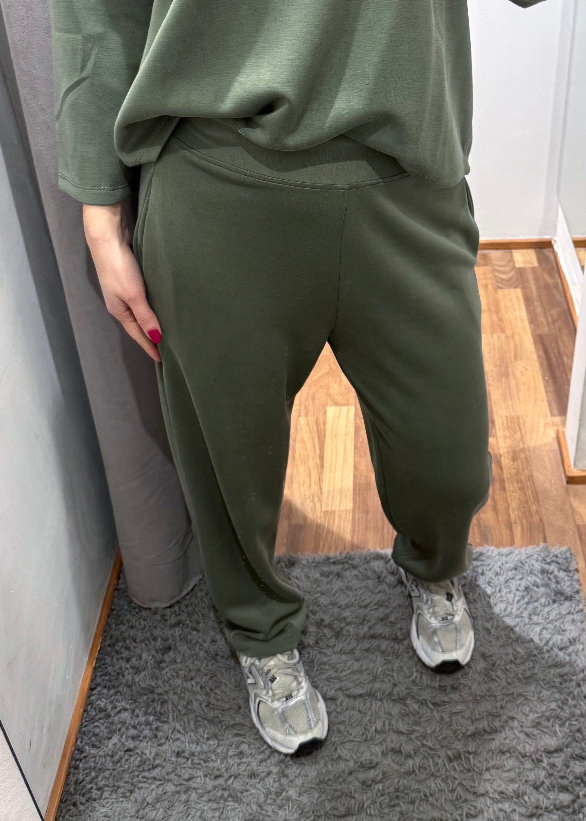 Completo Tuta in Scuba Leggera Verde Militare - SUSY MIX - MARYGIÒ